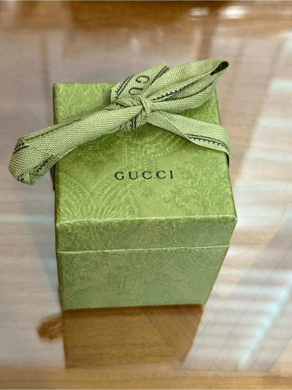 GUCCI GG Horse-bit Pale Pink Silk Twilly Scarf